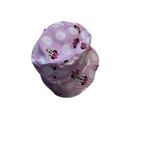 Disney Minnie Mouse Kids Bucket Hat Pink Polka Dot Design UPF 50+ Sun Protection